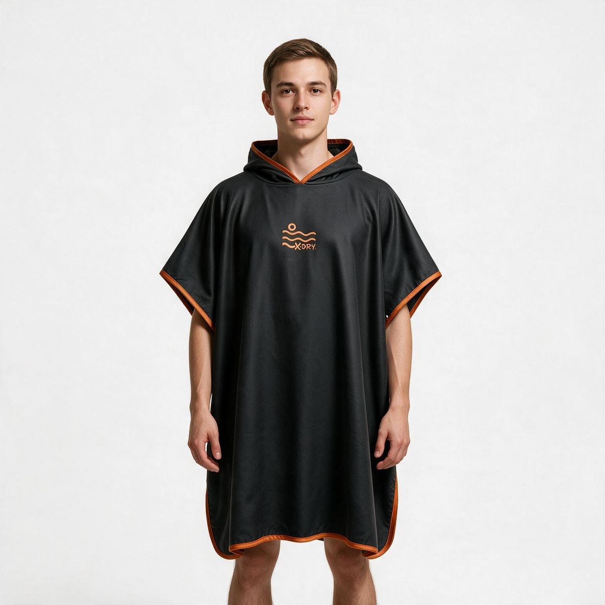 Microfiber Poncho - Black