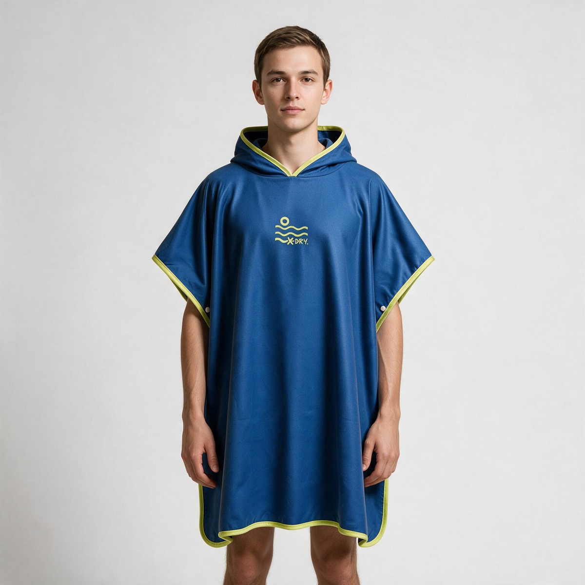Microfiber Poncho - Blue