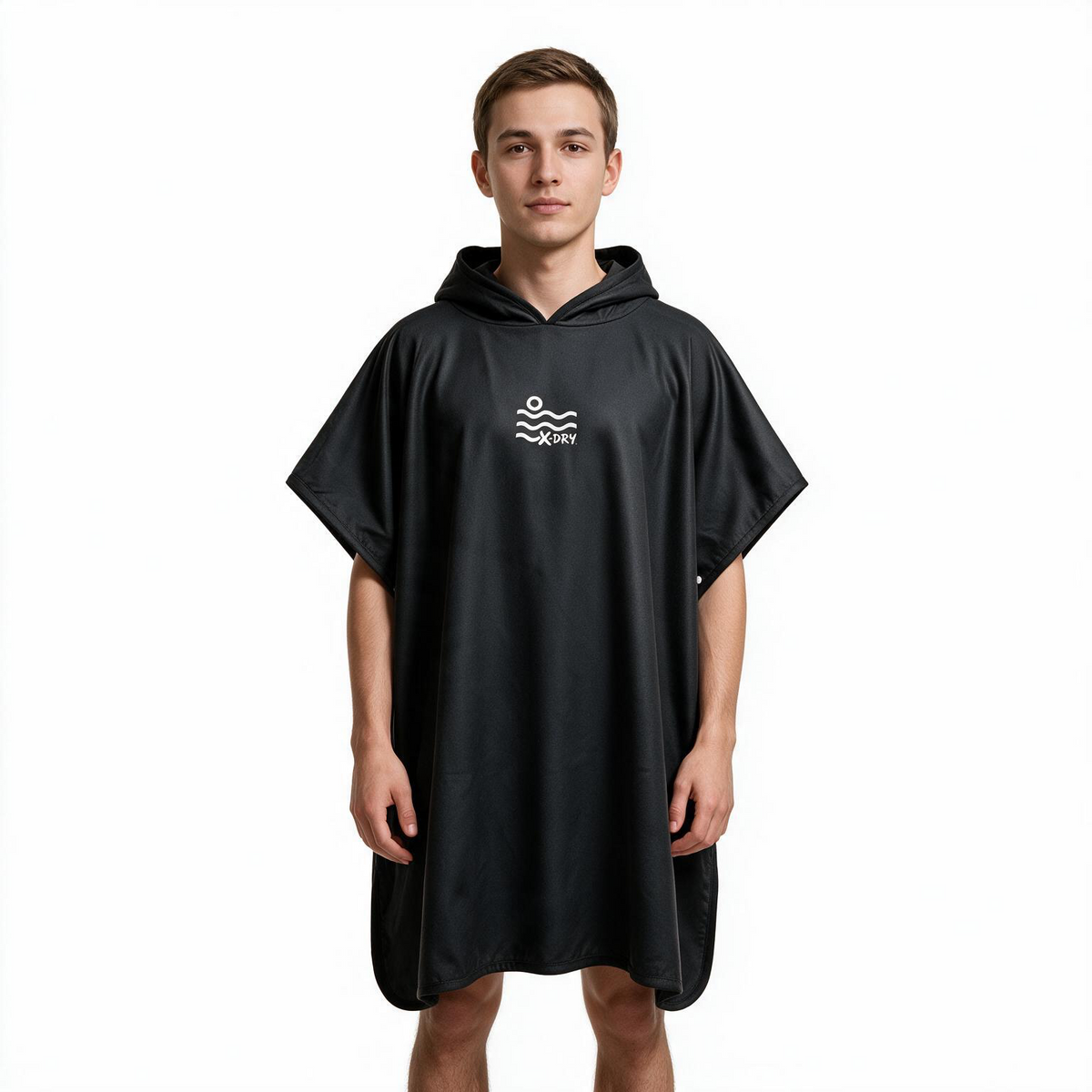 Microfiber Poncho - Black