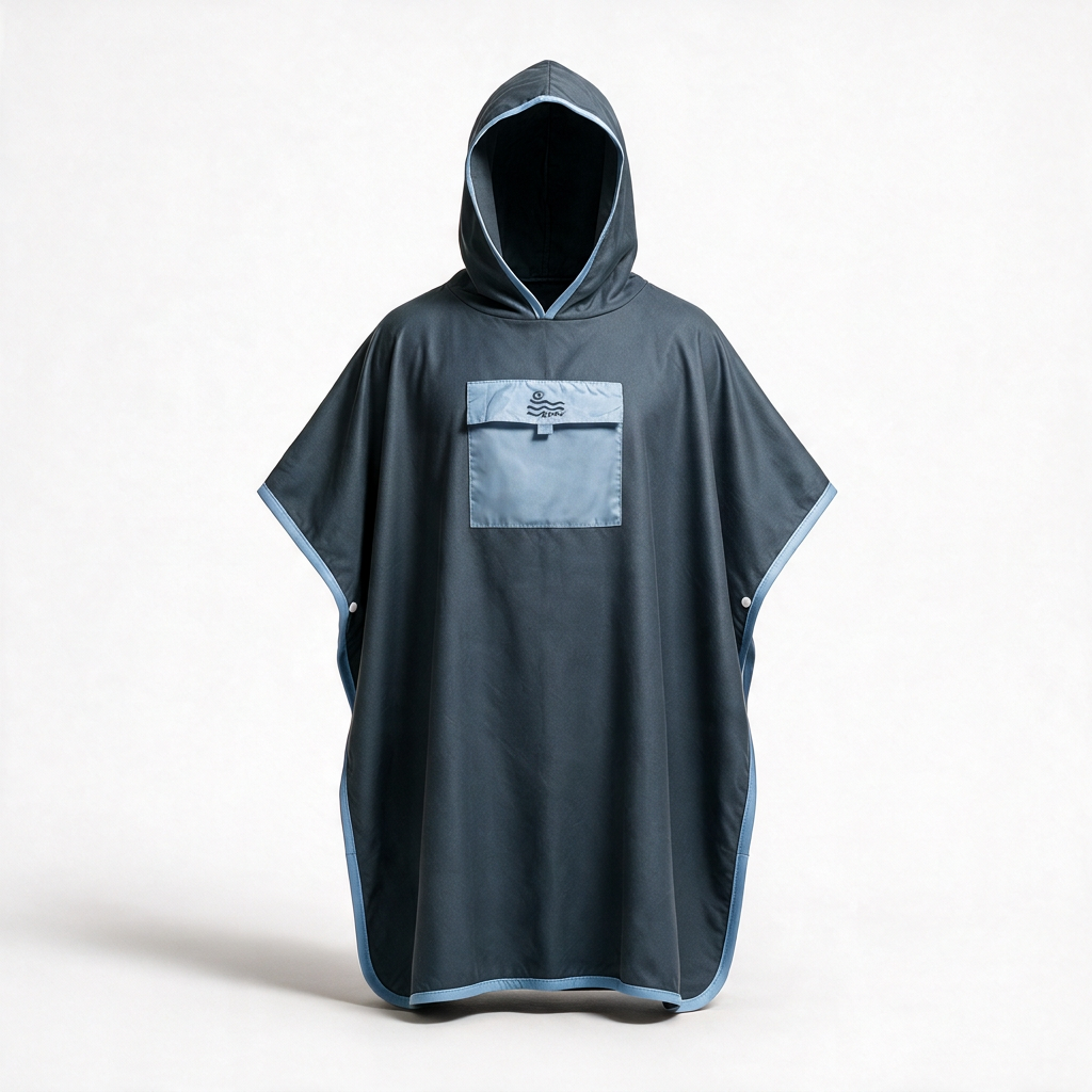 Microfiber Pocket Ponchos - Navy Blue