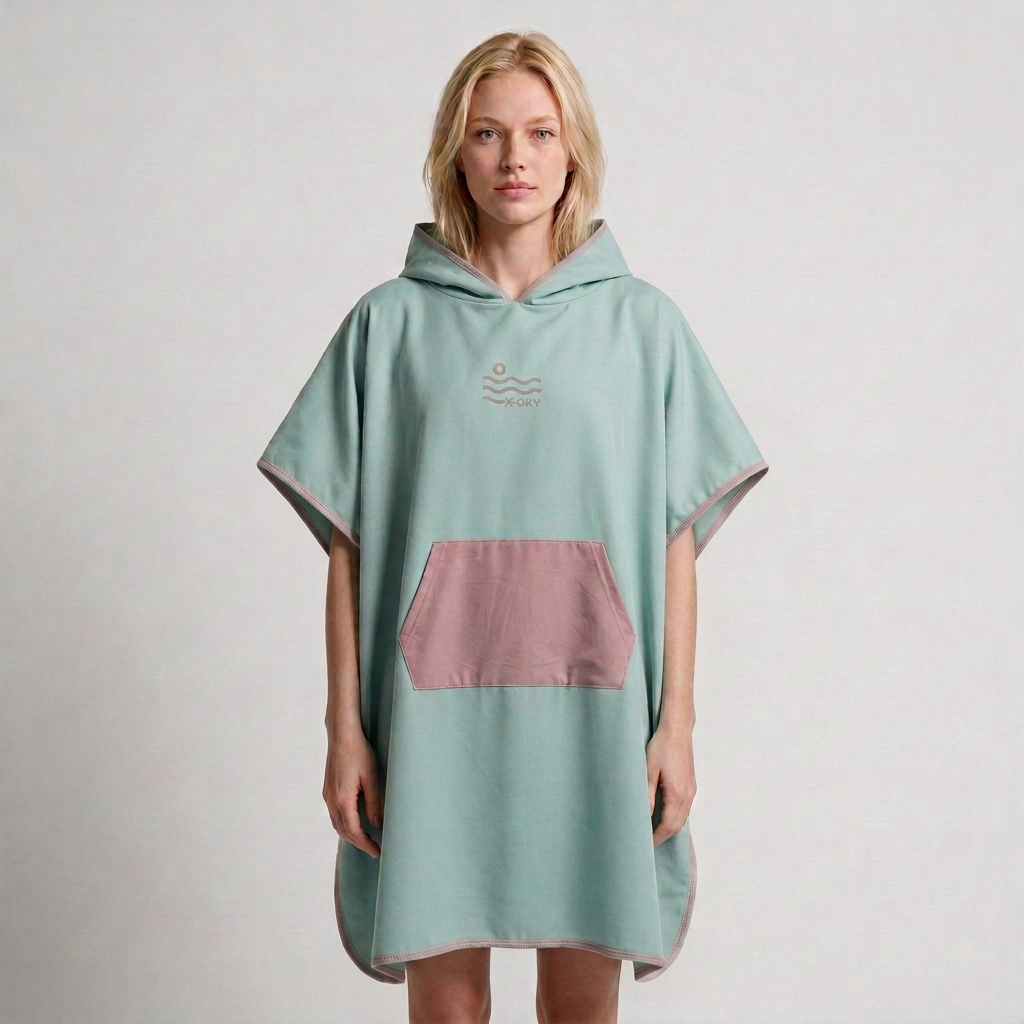 Reference-thread edging on blonde woman
