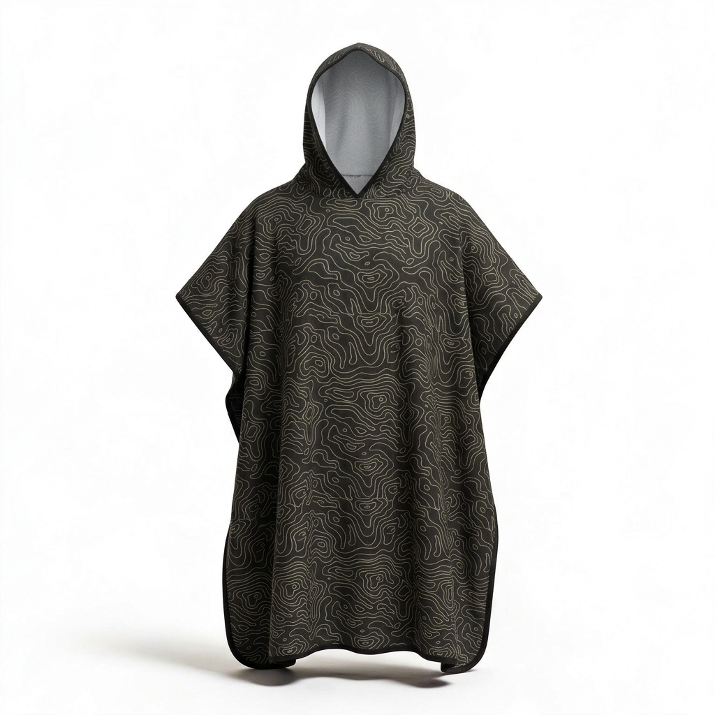 Topographic poncho 3D-form revision