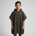 Topographic-print poncho on boy